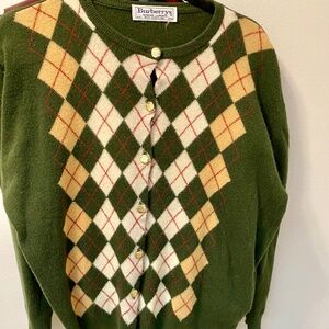 Burberry argyle cardigan